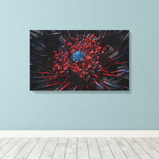 Cyber Blossom Leinwanddruck (Insitu (Holzboden))