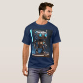 Cyber Buddy - Der futuristische Roboterbegleiter T-Shirt (Vorne ganz)