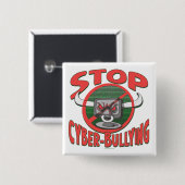 Cyber-Bullying Anti-Cyberbully Gear stoppen Button (Vorne & Hinten)