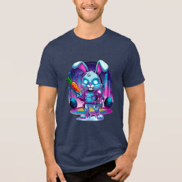 Cyber Bunny überraschend Tri-Blend Shirt