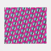 Cyber Cat Fleecedecke (Vorderseite (Horizontal))