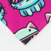 Cyber Cat Fleecedecke (Ecke)