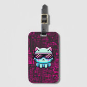 Cyber Cat Gepäckanhänger (Vorderseite Vertikal)