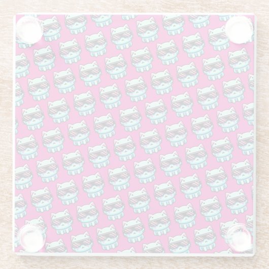 Cyber Cat Glasuntersetzer (Rückseite)