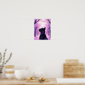 Cyber-Cat | Pink Cherry Blossom Forest Poster (Küche)