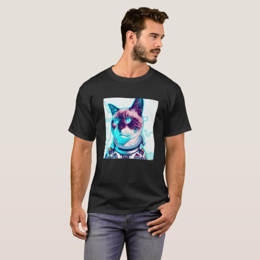 Cyber Cat T-Shirt (Vorne ganz)
