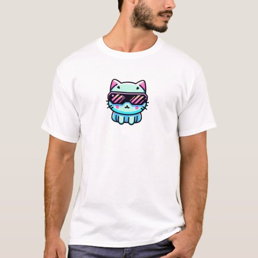 Cyber Cat T-Shirt (Vorderseite)