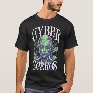 Cyber Cerros Streetwear Grafik – Futuristische KI- T-Shirt