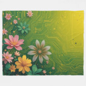 Cyber Chartreuse Fleecedecke (Vorderseite (Horizontal))