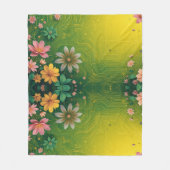 Cyber Chartreuse Fleecedecke (Vorderseite)