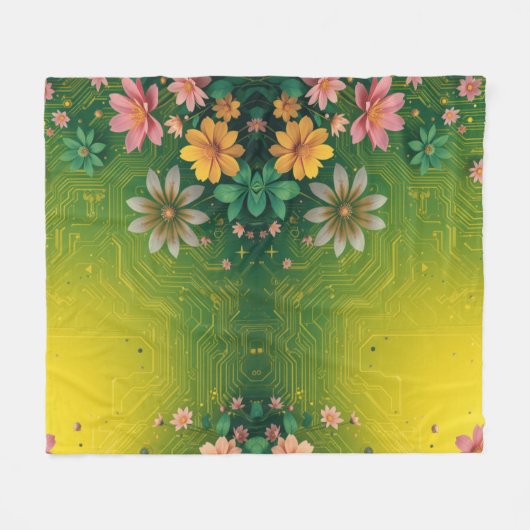 Cyber Chartreuse Fleecedecke (Vorderseite (Horizontal))