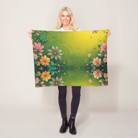 Cyber Chartreuse Fleecedecke (Beispiel)