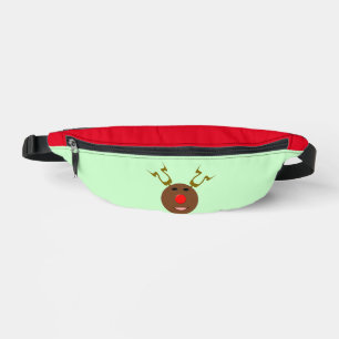 Cyber Christmas Reindeer Bauchtasche