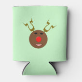 Cyber Christmas Reindeer Can Cooler Dosenkühler (Vorderseite)