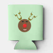 Cyber Christmas Reindeer Can Cooler Dosenkühler (Rückseite)