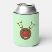 Cyber Christmas Reindeer Can Cooler Dosenkühler (Kanne Rückseite)