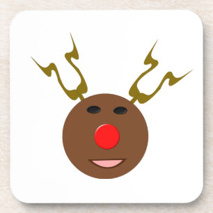 Cyber Christmas Reindeer Cork Untersetzer