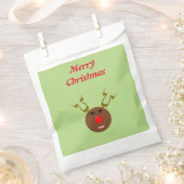 Cyber Christmas Reindeer Custom Favor Bags Geschenktütchen (Ausgeschnitten)