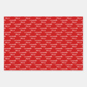 Cyber Christmas Reindeer Custom Geschenkpapier Set (Vorderseite 2)