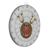 Cyber Christmas Reindeer Dartboard Dartscheibe (Vorderseite Links)