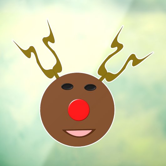 Cyber Christmas Reindeer Fensteraufkleber (Blatt 3)