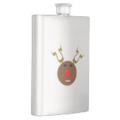 Cyber Christmas Reindeer Flask Flachmann (Rechts)