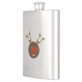 Cyber Christmas Reindeer Flask Flachmann (Links)