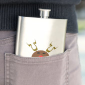 Cyber Christmas Reindeer Flask Flachmann (Beispiel)