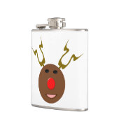 Cyber Christmas Reindeer Flask Flachmann (Links)