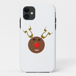 Cyber Christmas Reindeer iPhone Case