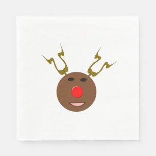 Cyber Christmas Reindeer Luncheon Napkins Serviette