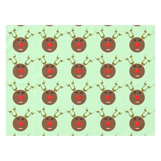 Cyber Christmas Reindeer Tablecloth Tischdecke (Vorderseite (Horizontal))