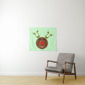 Cyber Christmas Reindeer Wandteppich (Beispiel (Horizontal))