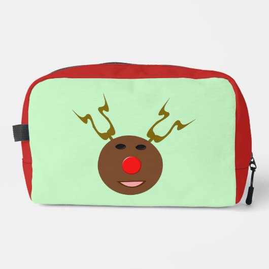 Cyber Christmas Reindeer Waschbeutel (Vorderseite)