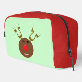 Cyber Christmas Reindeer Waschbeutel (Rechte Ecke)