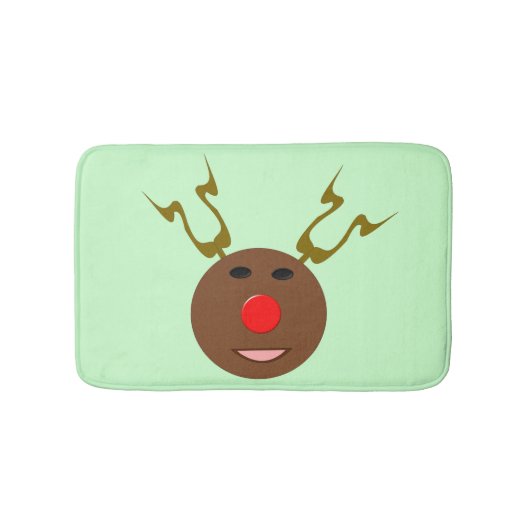 Cyber Christmas Rentier Bath Mat Badematte (Vorderseite)