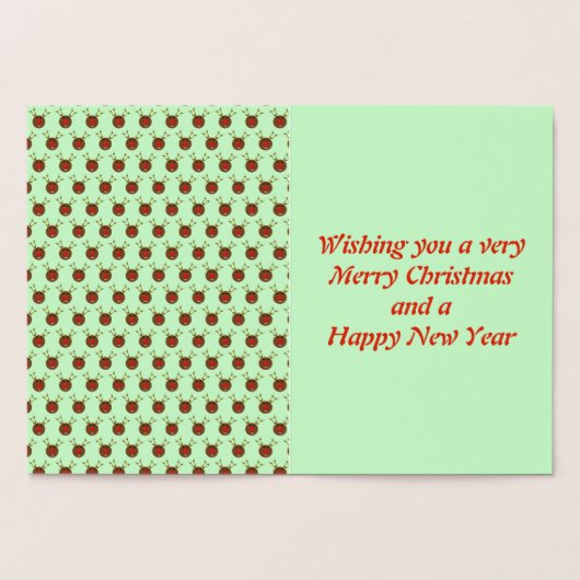 Cyber Christmas Rentier Foil Card Folienkarte (Innenseite)