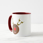 Cyber Christmas Rentier Tasse (Vorderseite Links)