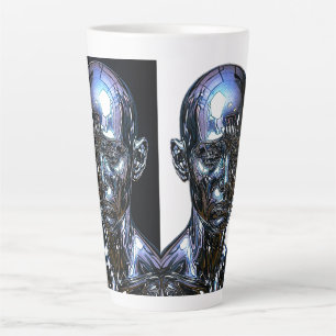 Cyber Chrome Wächter Milchtasse