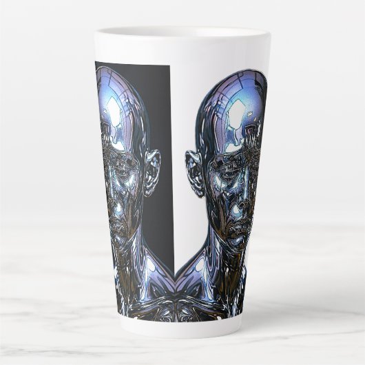 Cyber Chrome Wächter Milchtasse (Vorderseite)