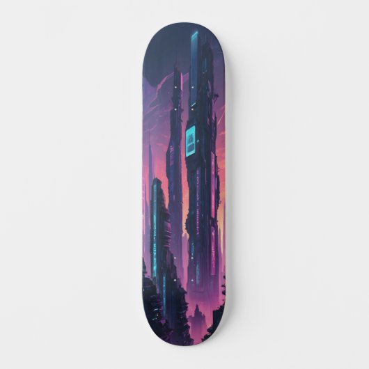Cyber City Vibes Edition 1 Skateboard (Vorderseite)