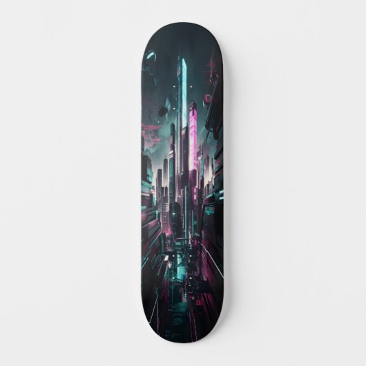 Cyber City Vibes Edition 2 Skateboard (Vorderseite)