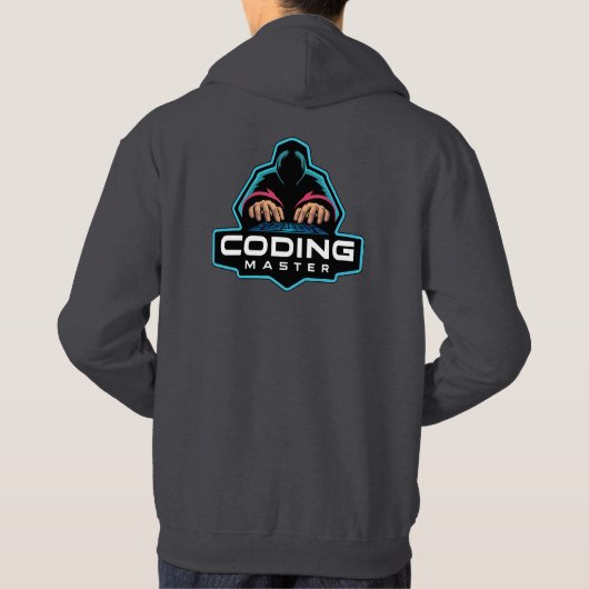 Cyber Coding Guru: Tech Geschenke Hoodie (Rückseite)
