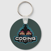 Cyber Coding Guru: Tech Geschenke Schlüsselanhänger (Vorderseite)