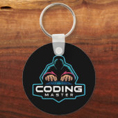 Cyber Coding Guru: Tech Geschenke Schlüsselanhänger (Rückseite)