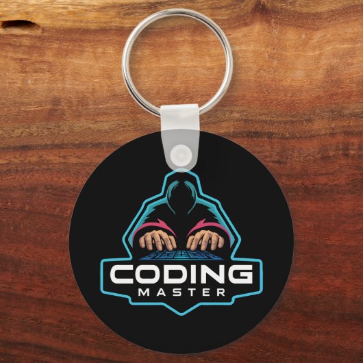 Cyber Coding Guru: Tech Geschenke Schlüsselanhänger (Rückseite)