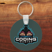 Cyber Coding Guru: Tech Geschenke Schlüsselanhänger (Vorderseite)