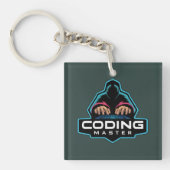 Cyber Coding Guru: Tech Geschenke Schlüsselanhänger (Vorderseite)