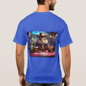 Cyber Cowboy Chipmunk in der Prismatischen Pyramid T-Shirt (Rückseite)