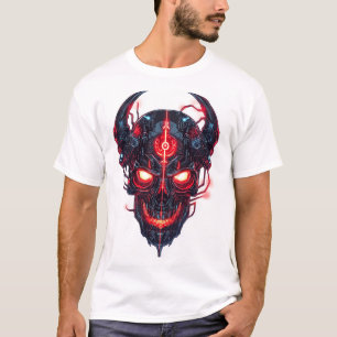 Cyber-Dämon-Schädel Lord T-Shirt